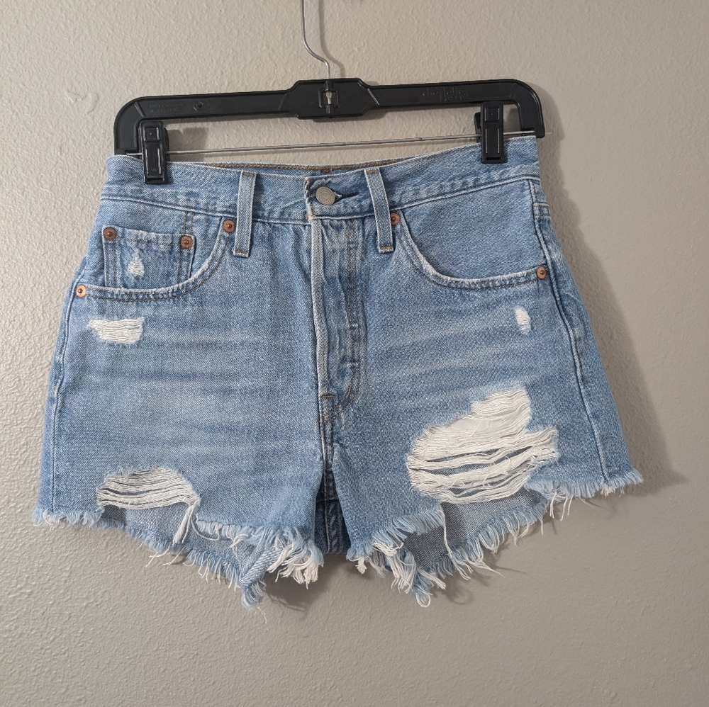 Levi's 501 High Rise jean shorts